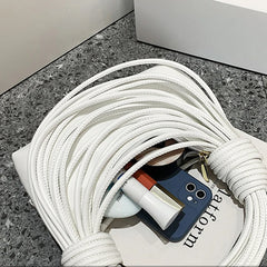 Casual Messenger Bag Woven Rope Knot Women's Version