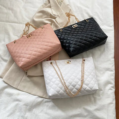 Chain Ladies Handbag Big Totes PU Leather Women Shoulder Bag Large Capacity