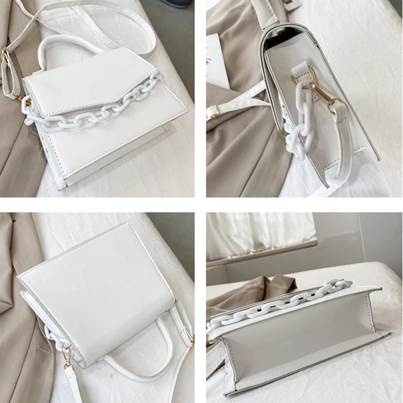 Chain Shoulder Bag Crossbody Bags For Women Small Mini Purse Vegan Leather