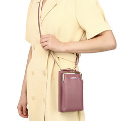 Clip Phone Pocket Shoulder Bag for Women Small Crossbody Bags