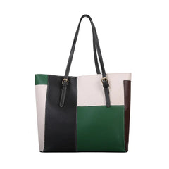 Large-capacity Color-Block Tote Bag for Women