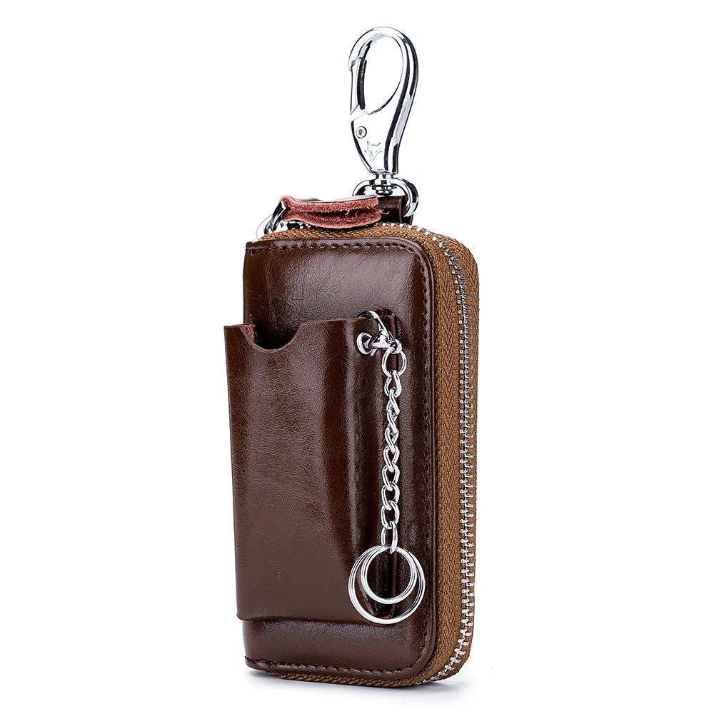 Cow Leather Keys Holder Keychains for Men and Women