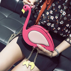 Funny Flamingo Shape Shoulder Bag for Women