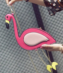 Funny Flamingo Shape Shoulder Bag for Women