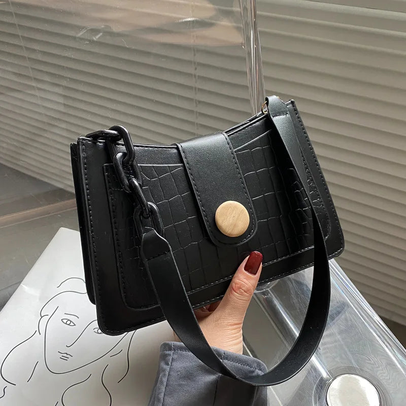 Crocodile Pattern Ladies Handbag Small Shoulder Bag