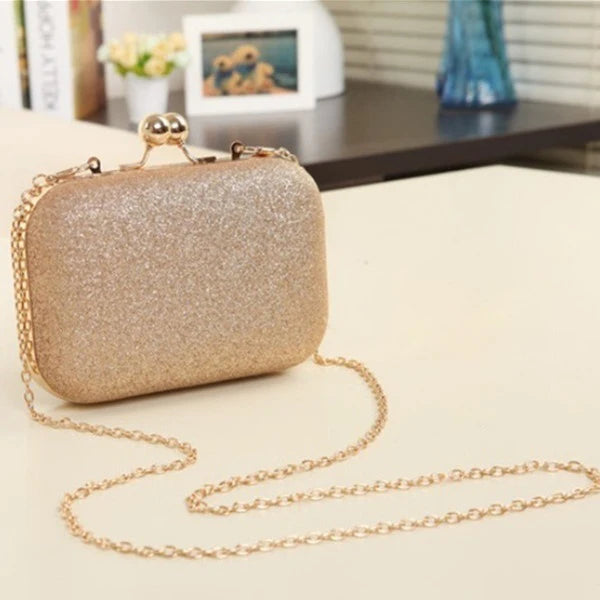 Glittered Clutch Wallet Evening Shoulder Bag