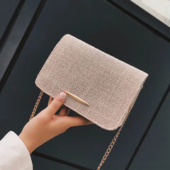 Small Square Crossbody Bag for Women Solid Lady's Bag