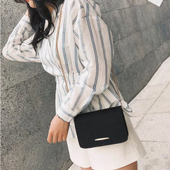 Small Square Crossbody Bag for Women Solid Lady's Bag