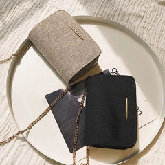 Small Square Crossbody Bag for Women Solid Lady's Bag