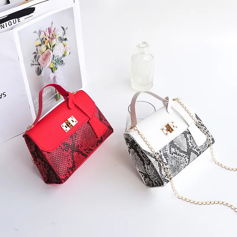 Women's Crossbody Bag Chain Shoulder Messenger Leather