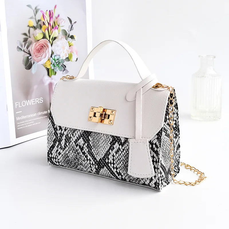 Women's Crossbody Bag Chain Shoulder Messenger Leather