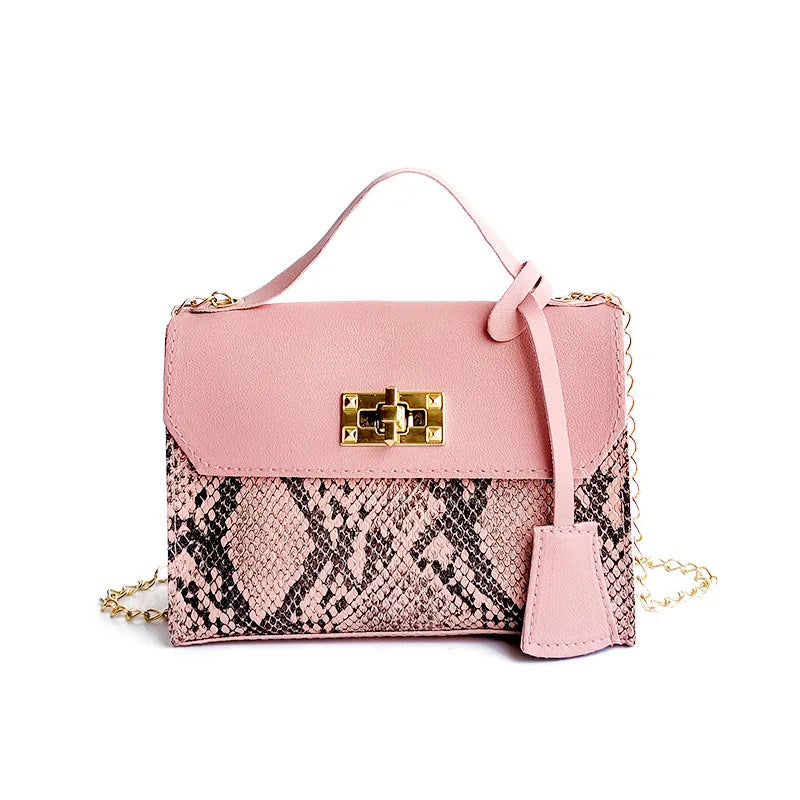 Women's Crossbody Bag Chain Shoulder Messenger Leather