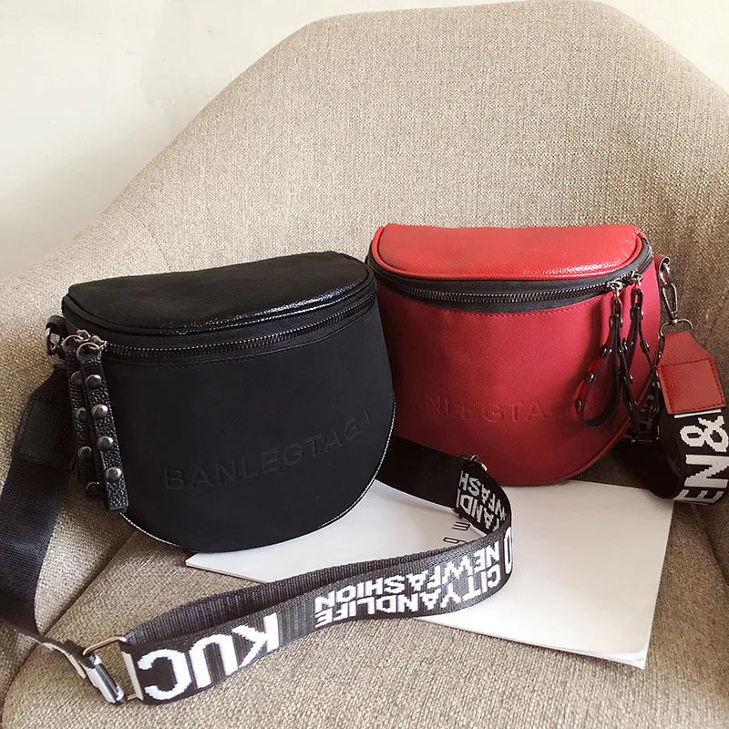 Semicircle Crossbody Tote Bag for Women