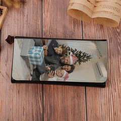 Personalized Picture Zipper Long Wallet Clutch Bag