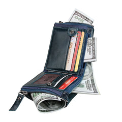 Anti-theft Rfid Cow Leather Men's Wallet