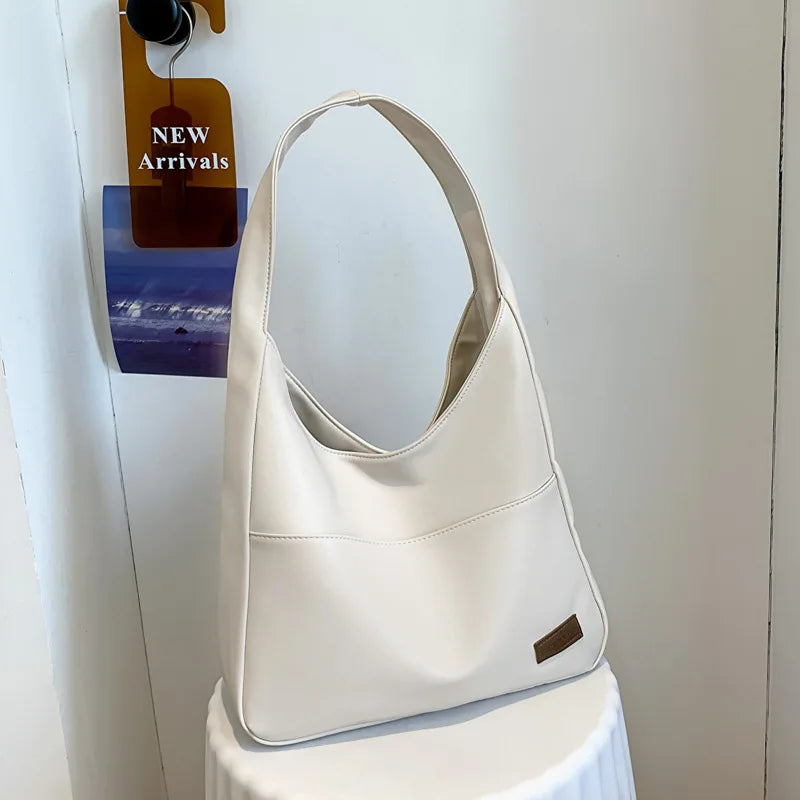 Large Capacity Shoulder Bag for Women Soft Pu Leather