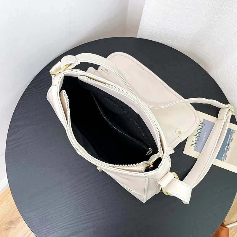 Women's Large Flip Tote Shoulder Bag