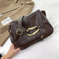 Women's Large Flip Tote Shoulder Bag