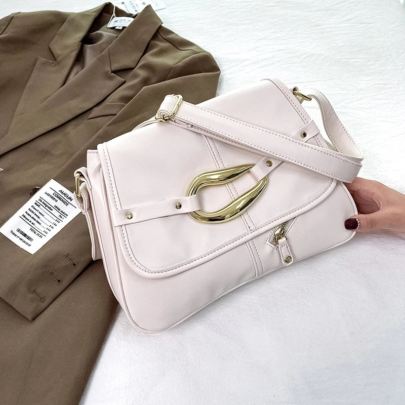 Women's Large Flip Tote Shoulder Bag
