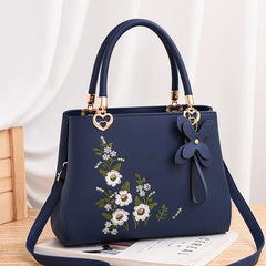 Vintage Embroidery Flowers Pattern Shoulder Bag for Women