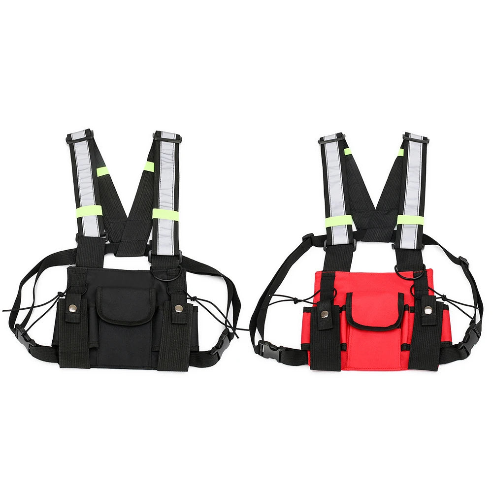 Multi-function Backpack Hip Hop Vest Knapsack Outdoor Travel Rucksack