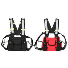 Multi-function Backpack Hip Hop Vest Knapsack Outdoor Travel Rucksack