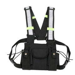 Multi-function Backpack Hip Hop Vest Knapsack Outdoor Travel Rucksack