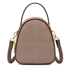 Casual Leather Top Handle Tote Crossbody Bag