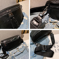 Women PU Leather Crossbody Shoulder Bag Vintage Handbag Waist Pack