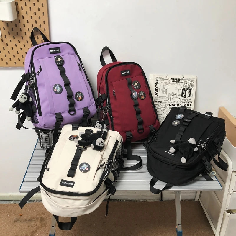 Women Backpack Large Capacity Travel Bag Pocket Female Schoolbag