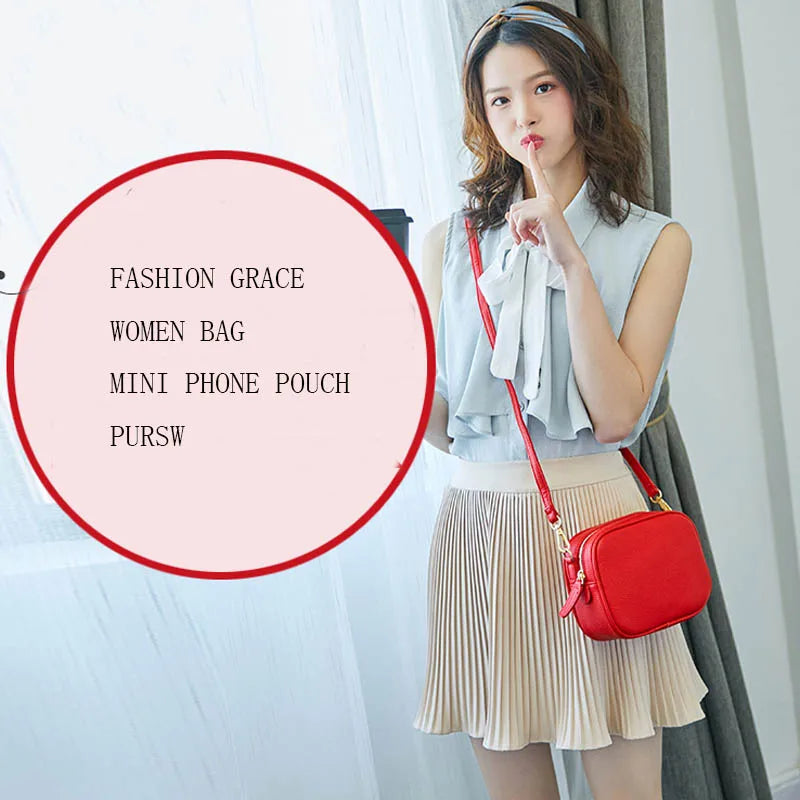Women Mini Shoulder Bag Messenger Crossbody Pouch Purse
