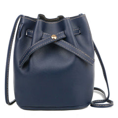 Mini Women's Bag PU Leather Shoulder Bucket Bag Female Messenger Crossbody
