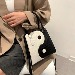 PU Leather Shoulder Bag for Women Crossbody Bag Small Messenger Bag Tai Chi Purs