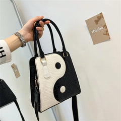 PU Leather Shoulder Bag for Women Crossbody Bag Small Messenger Bag Tai Chi Purs