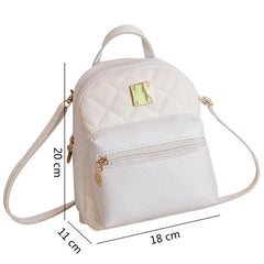 Waterproof Mini Leather Backpack for Women, Phone Purse Bag
