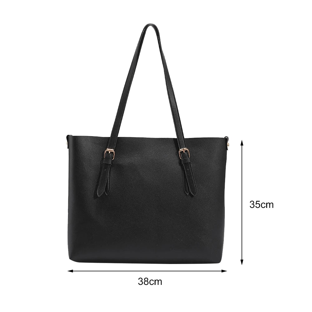 Vintage Bucket Shoulder Bag - Large Capacity Messenger Bag for Women