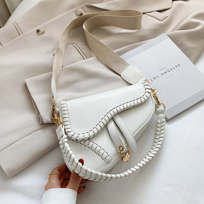 Women's Saddle Bag Crossbody Zipper Handbag