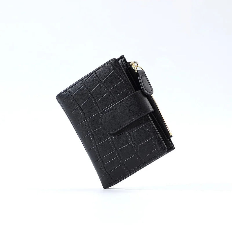 Short Wallet Women Small Purse Female PU Leather Zipper Money Bag