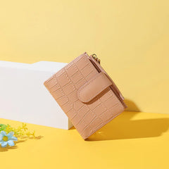 Short Wallet Women Small Purse Female PU Leather Zipper Money Bag