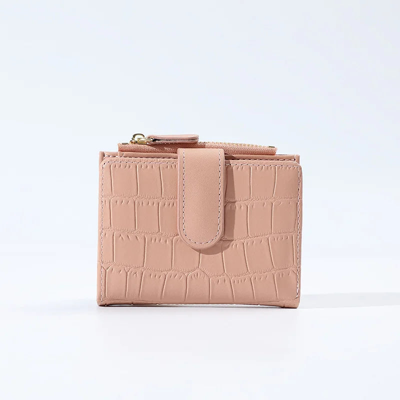 Short Wallet Women Small Purse Female PU Leather Zipper Money Bag