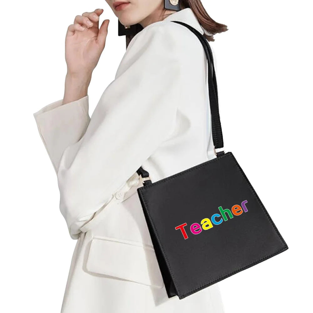 Cartoon Teacher Pattern Printing Shoulder Bag for Women