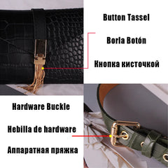Tassel Waist Bag Women Soft Leather Fanny Pack Phone Pocket G141