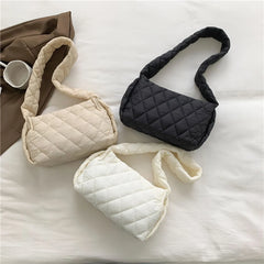 Quilted Nylon Crossbody Handbag Shoulder Bag