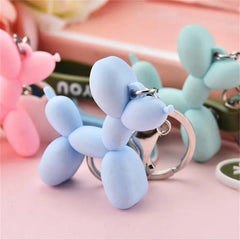 Stereo Balloon Dog Keychain Key ring Cute Cartoon Mobile Phone Bag Car Pendant