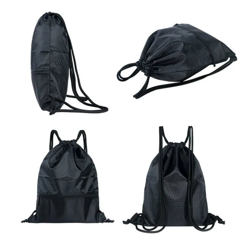 Travel Home String Drawstring Backpack Gym Tote Bag School Sport Pack