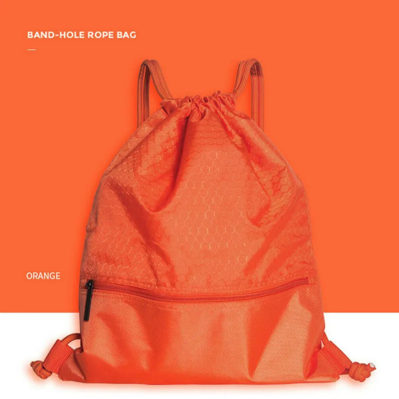 Travel Home String Drawstring Backpack Gym Tote Bag School Sport Pack