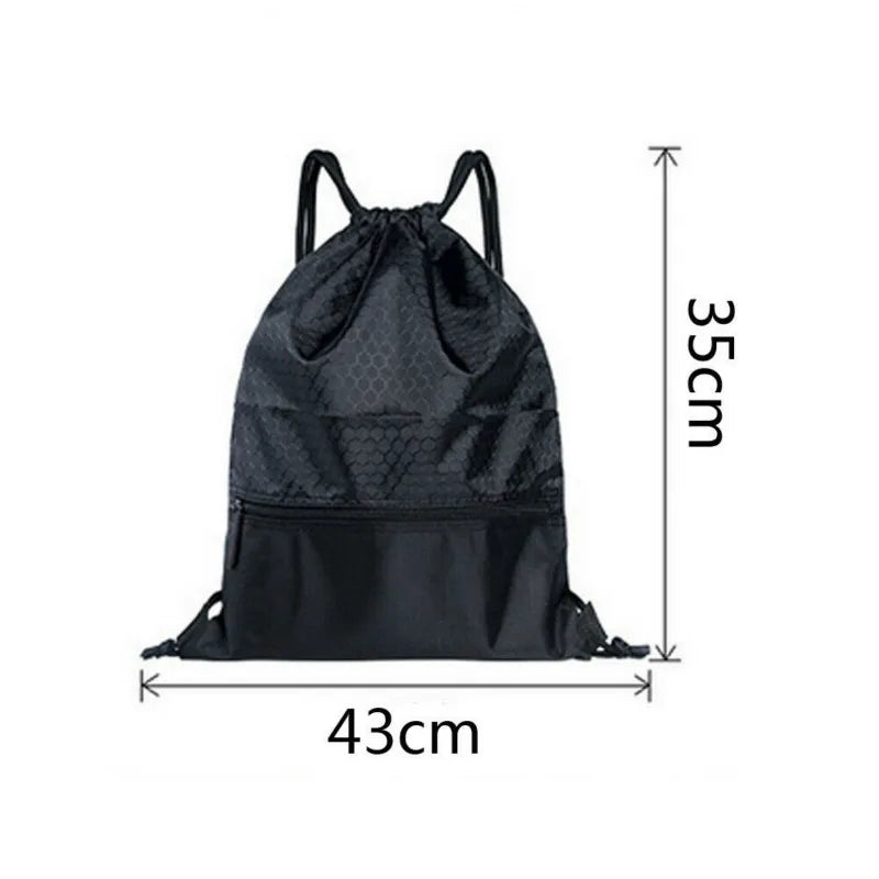 Travel Home String Drawstring Backpack Gym Tote Bag School Sport Pack