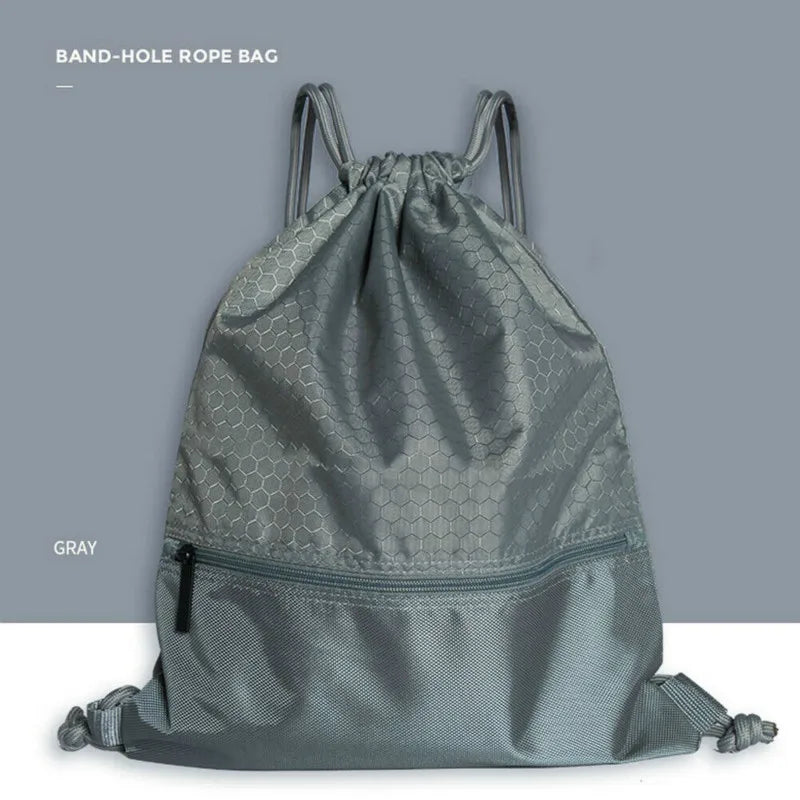 Travel Home String Drawstring Backpack Gym Tote Bag School Sport Pack
