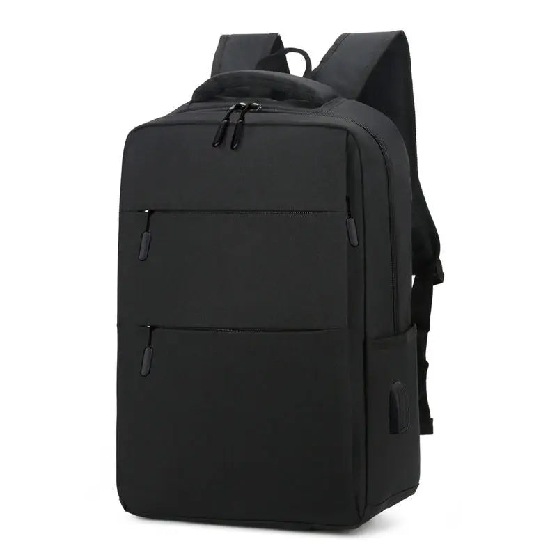 Solid Travel Schoolbag Charging Backpack Business Large-capacity