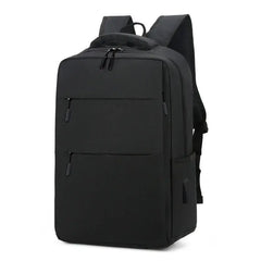 Solid Travel Schoolbag Charging Backpack Business Large-capacity